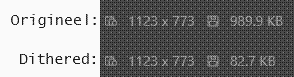 Van 989 kb naar 84kb