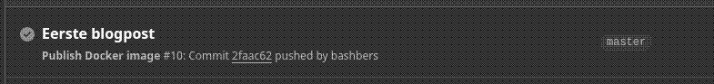 Succes notificatie op Github Actions